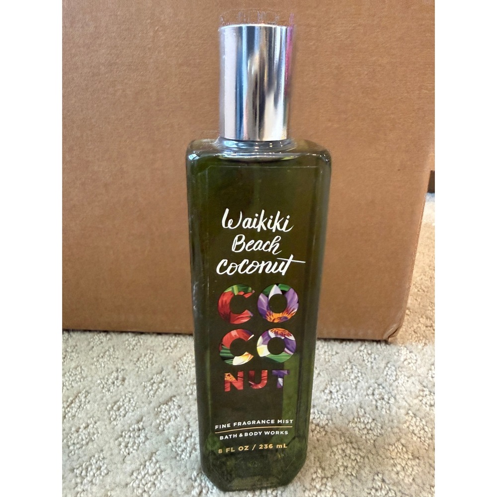 Bath & Body Works Waikiki Beach Coconut Fine Fragrance Mist 8oz Body Spray